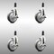 Service Caster 5 Inch 316SS Thermoplastic Rubber Swivel 1-3/8 Inch Stem Caster Set Brake SCC SCC-SS316EX20S514-TPRB-TLB-138-4 - alternate 4